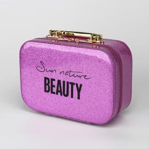 Quality Custom Logo Makeup Pink Zipper Packaging Bag For Cosmetic wholesale