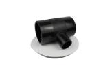 Chemical Socket Connection HDPE Reducing Tee