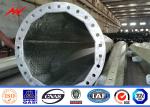 60ft 65ft Bitumen Burial Type Galvanised Steel Tubular Pole For Transmission