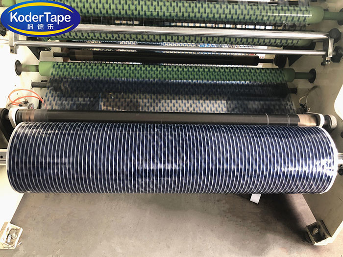 Color Self Adheive Bopp Packing Tape Jumbo Roll No Residue 38mic - 55 Micron Thickness
