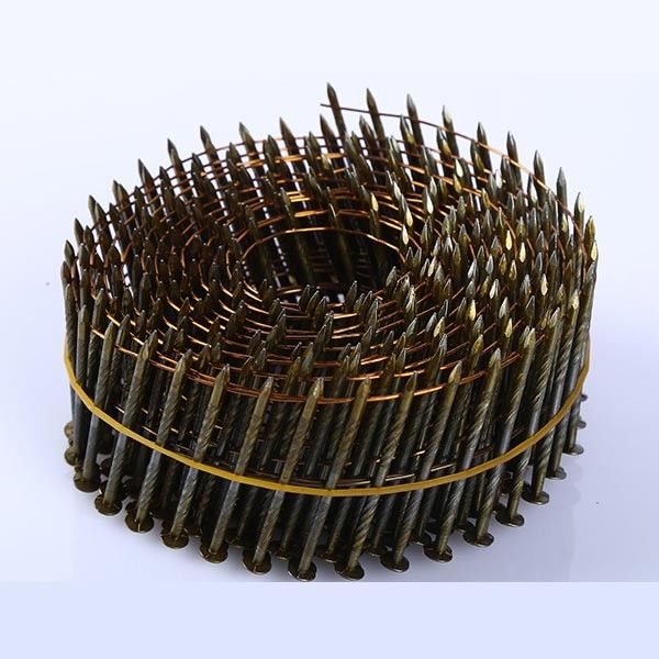 Yellow Stainless Steel Ring Shank Coil Siding Nails