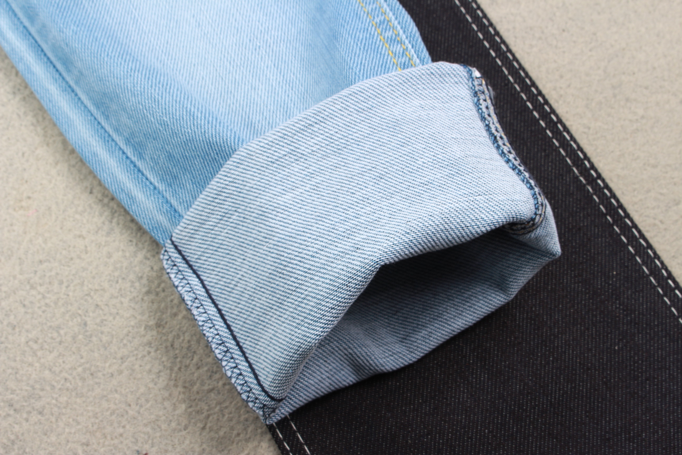 10Oz Double Layer Stretch Jeans Material Woven Denim Fabric For Women