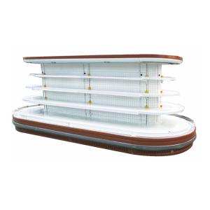 Quality Oval Island Multideck Open Showcase Chiller With Brilliant LED Lights wholesale