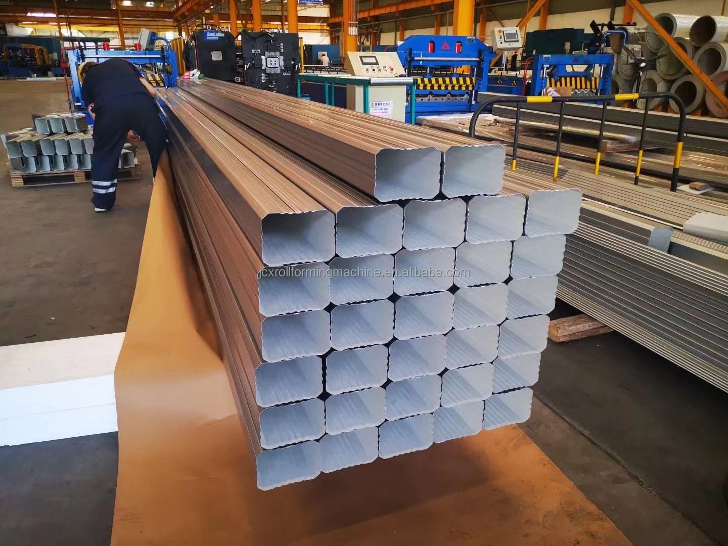 Color Steel CZ Purlin Roll Forming Machine Water Gutter Downpipe Roll Forming Machine