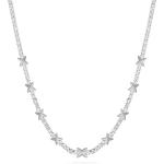OEM Classic Brass Tennis Star Pendant Necklace With Brilliant Cubic Zircon