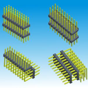 Quality 2.00mm Pin Header Triple Row Straight Right Angle wholesale