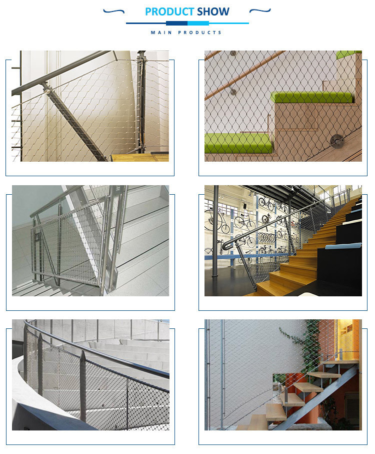 Ferrule Mesh Baby Proof Banister Net SS 304 X Tend For Building Structure Protection