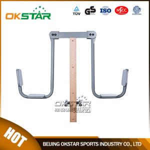 Quality outdoor fitness equipment park wood outdoor leg stretcher wholesale