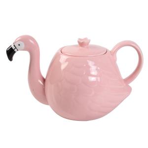 Quality White Wedding 780ml Pot Flamingo Tea Set wholesale