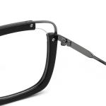 Unisex Square Acetate Metal Glasses Flat Top Big Eyeglass Frames