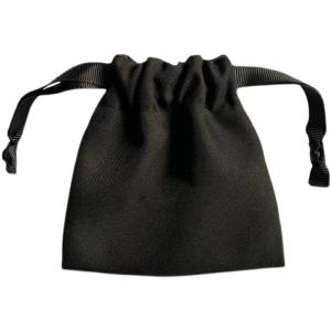 Quality Custom Logo Drawstring Jewelry Pouch Cotton Jewelry Pouch With Grosgrain Ribbon wholesale