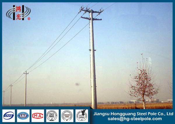 Waterproof Galvanised Steel Pole For Electrical Power Transmission And