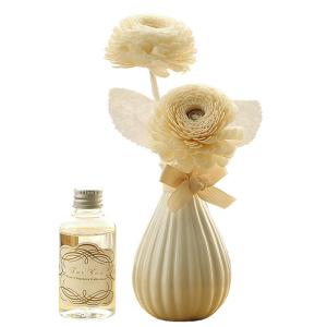 Quality White Color Luxury Reed Diffuser Home Porcelain Air Fresheners Aroma Flower Design wholesale