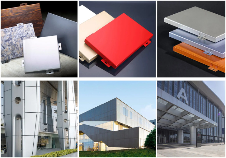 Building Aluminum Veneer Sheets Customized Exterior Aluminium Cladding Panels