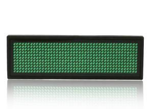 Quality Green Programmable LED Name Badge 92x27x7 mm With Mobile Port wholesale