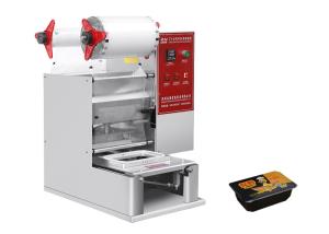 Quality OEM ODM Table Top Tray Sealing Machine Fast Food Tray Sealer wholesale