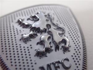 Quality Embossed Silver TPU 0.7mm Custom Clothing Patches wholesale
