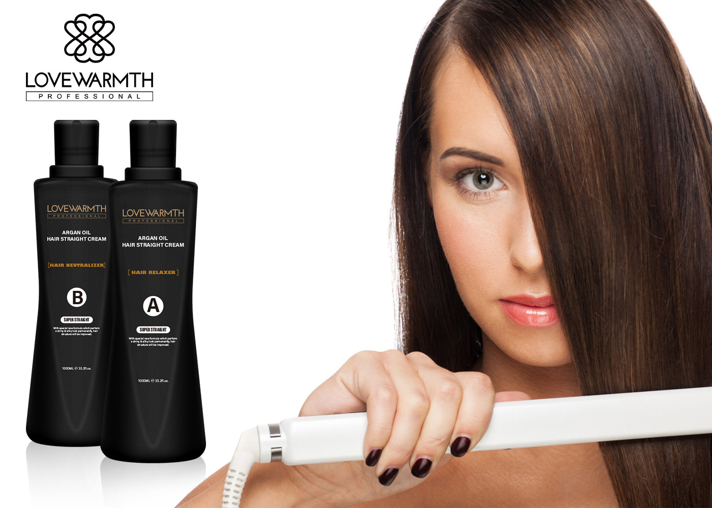 Relaxer + Neutralizer Relax Curly Frizz Reconding Hair Cream Set