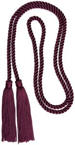 Quality 52 Inches long soft rayon cotton honor cord with 4 inches tassels trimmings on both ends wholesale