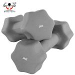 Star Shaped PVC Coated Dumbbells Beautiful Appearance For Women Multi Color