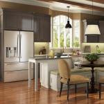 White Wooden Base Built In Pantry Cabinet Scandinavian Style For Kitchen
