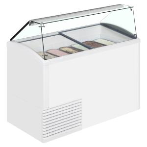 Quality White Color Ice Cream Display Freezer R22a / R404a / R134a Refrigerant wholesale