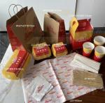 Fast food grade packaging burger box customized French fries and fried chicken