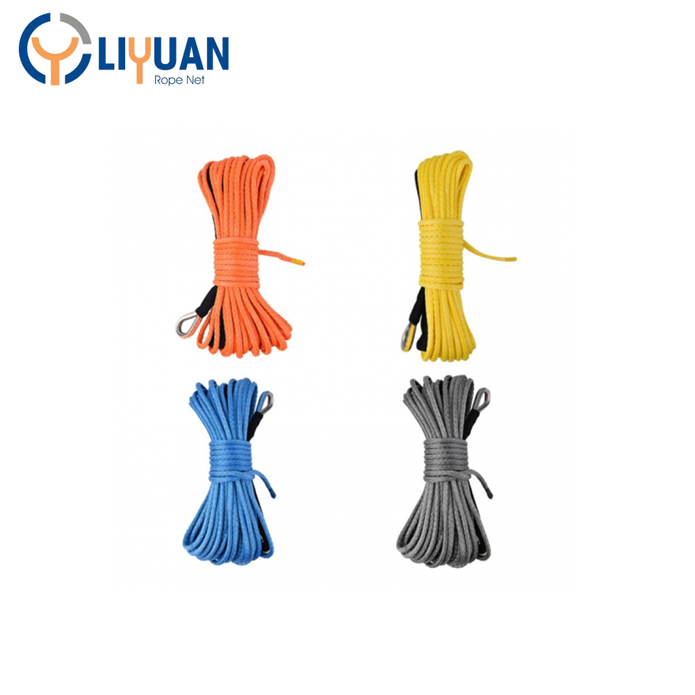 30m UHMWPE Braided Synthetic Fiber Winch Rope 14mm Extension Customizable ODM Support