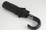 Automatic 3 Folding Umbrella With J Handle UV Coating