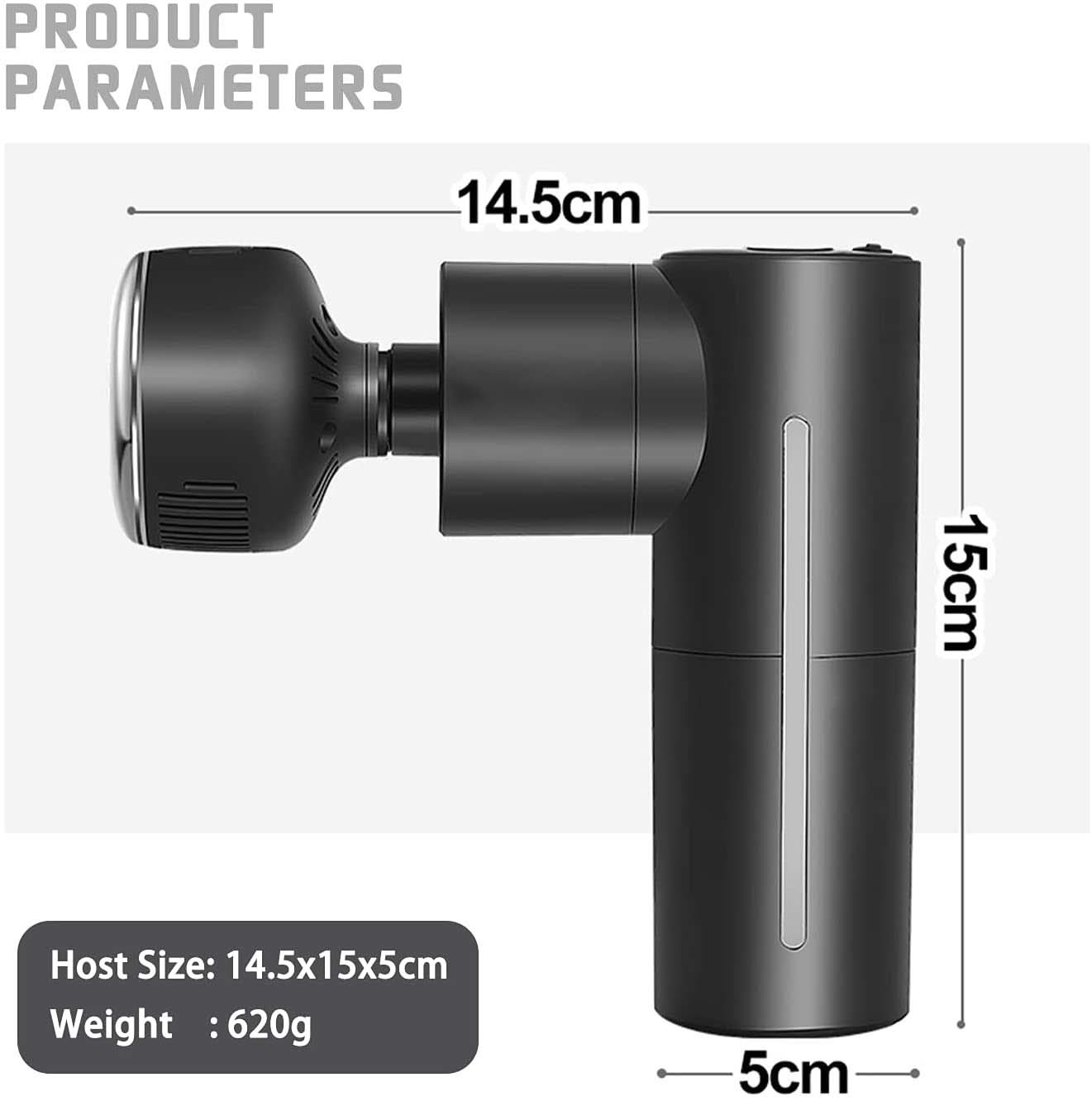 3000rpm Hot Cold Handheld Vibrating Muscle Gun Lightweight With Heating Head