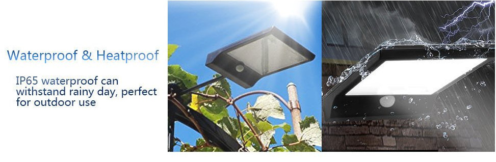 36 LED 2600mAh motion sensor outdoor solar led garden lights Ground Lamp Garden Lights Solar Wall Light With Motion Sens