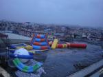Durable Inflatable Water Sports Trampoline Combo with Logo printing