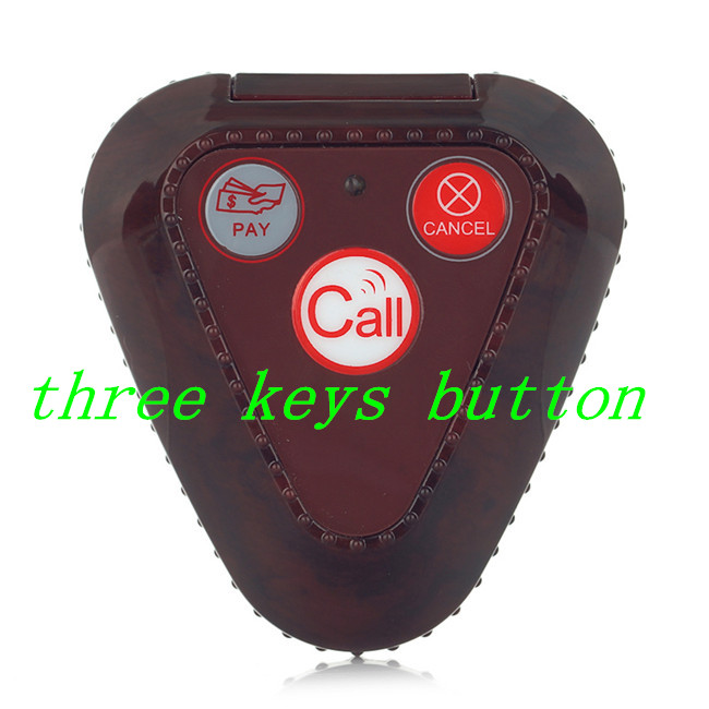 wireless Restaurant waiter service calling system buzzer push button