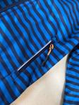 Blue Stripped Children'S Winter Clothes fleece lining Boys Softshell Jacket