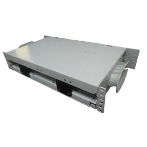 Quality FTTB 48 Ports Sliding Cable Patch Panel 19 Inch Cold Rolled Steel wholesale