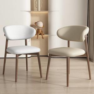 Quality PU Wood And Leather Dining Chair Antique Wooden Restaurant Chairs wholesale