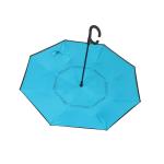 Automatic Reverse Inverted Umbrella Black And Blue Inverted Fiberglass Umbrella