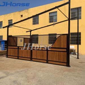 Quality Wooden Bamboo Infill Equine Stall Fronts With Sliding Door wholesale