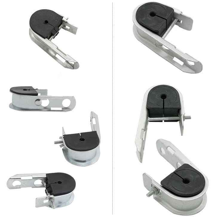 Overhead Cable Hardware ADSS OPGW Fiber J Hook Suspension Clamp with 3KN Max Workload