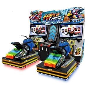 Quality 42 Inches 2 Players Racing Game Machine , Motorcycle Arcade Machine With Dynamic Seat wholesale