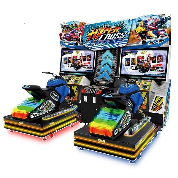 42 Inches 2 Players Racing Game Machine , Motorcycle Arcade Machine With Dynamic