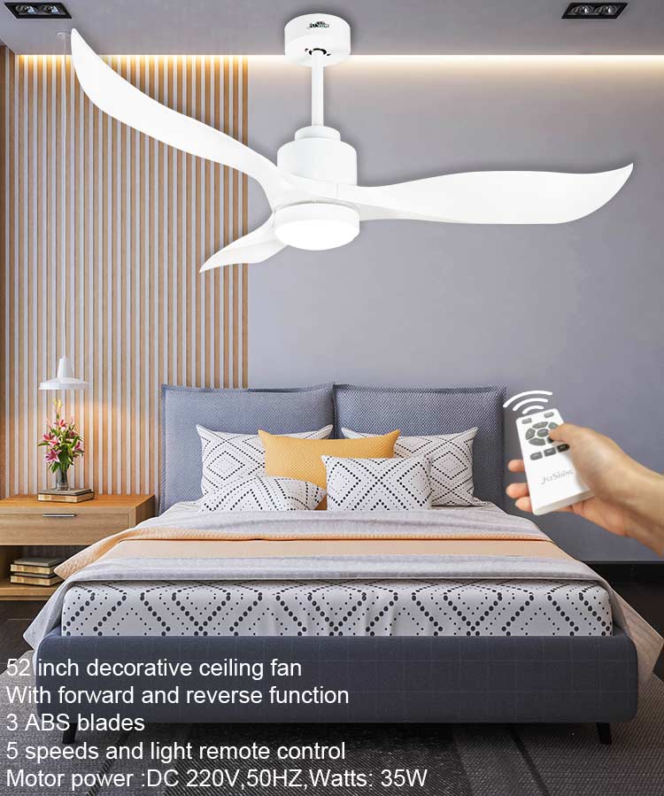 Home Hotel and Office 52" High Speed Decorative Ceiling Fan with Modern European Style