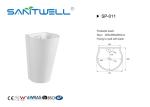 High Quality Durable Ceramic Chaozhou Toilet Wash Basin With Pedestal Size 465 *