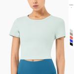 Women Workout Activewear T Shirts Athletic T Shirts Nylon Tops SGS