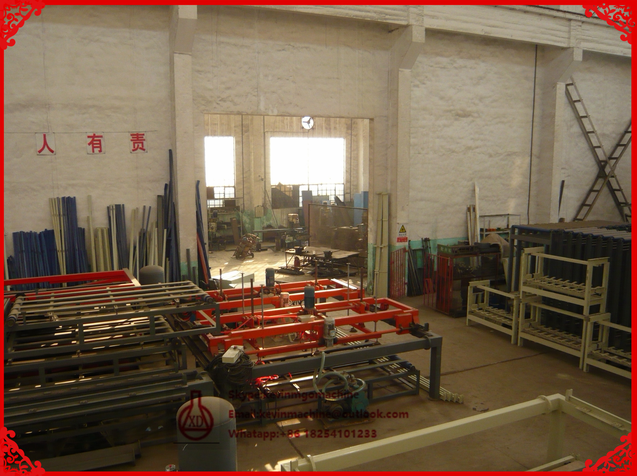 Double Roller Extruding Technology Door Making Machines , Magnesium Oxide Panel Press Machine