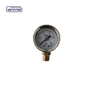 Quality 40mm Vertical Manometer Hydraulic Oil Pressure Gauge Back Mount wholesale