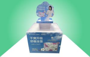 Quality All Round Show Cardboard Pallet Display Recyclable For Promoting Sanitary Pad wholesale