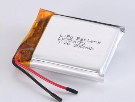 LP703035 3.7V 900MAH li ion battery manufacturers Discharging Temperature -20°C