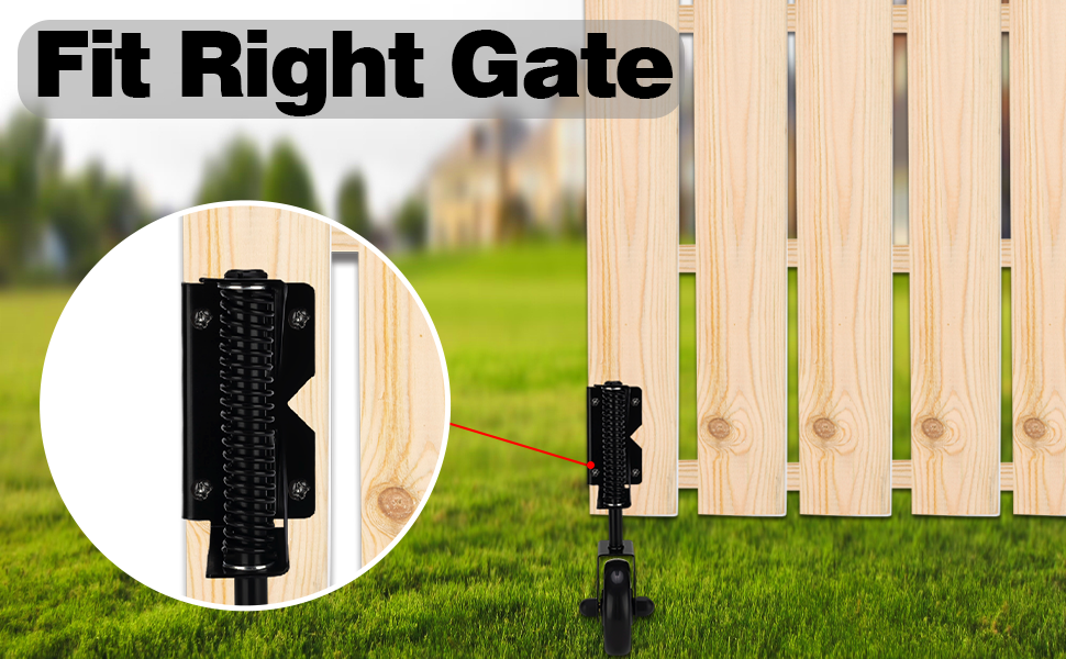 Spring Loaded Gate Caster Wheel Heavy Duty Gate Wheel Gate Fence Support or Wooden Gate