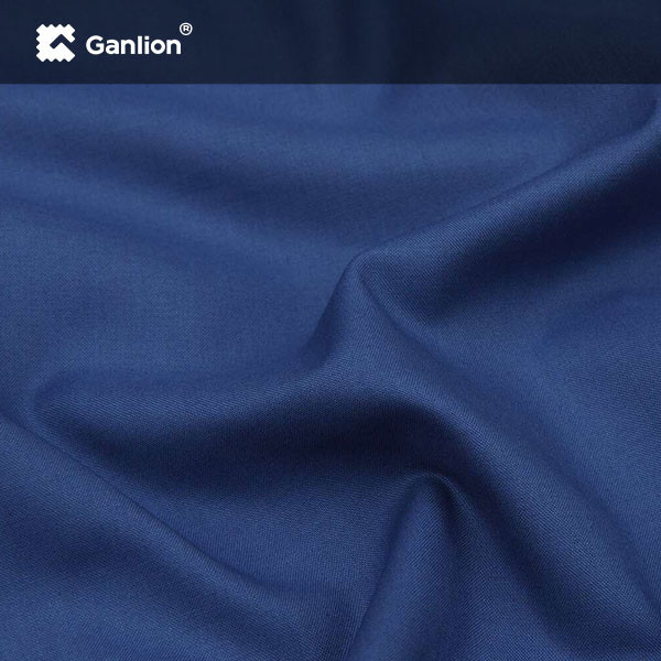 Navy Aaramid FR Viscose Flame Resistant Fabric For Fireman Uniforms
